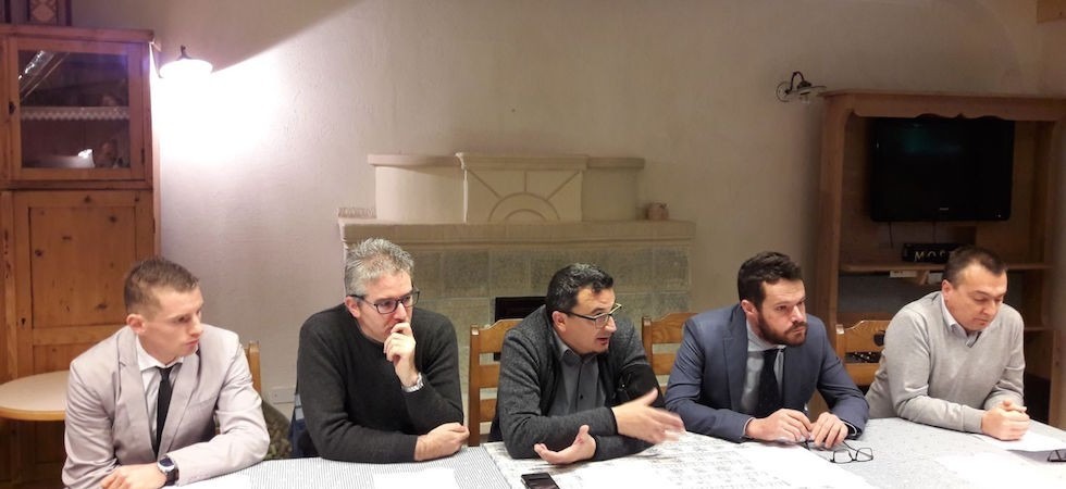 Da sinistra Morgan Betti, Mirko Erspan, Fabio Dalledonne,Patrick Arcais e Emanuele Deanesi